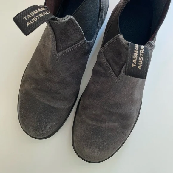 Blundstone #1910 Suede Original Chelsea Boots Steel Grey - Picture 3 of 4